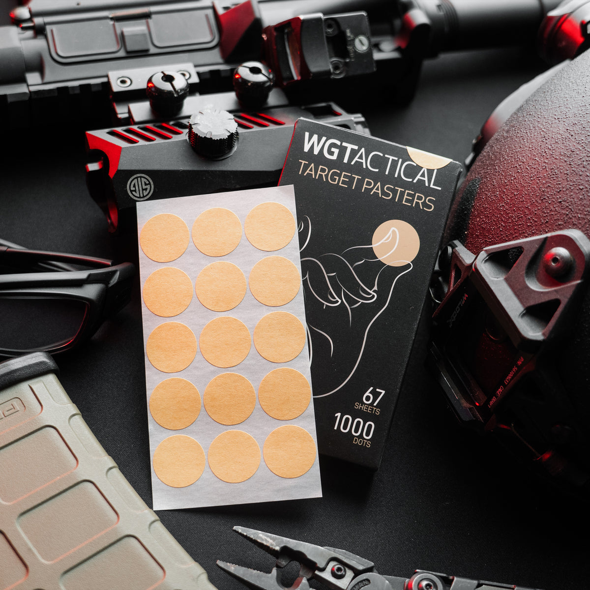 WGT Boxed Round Target Pasters