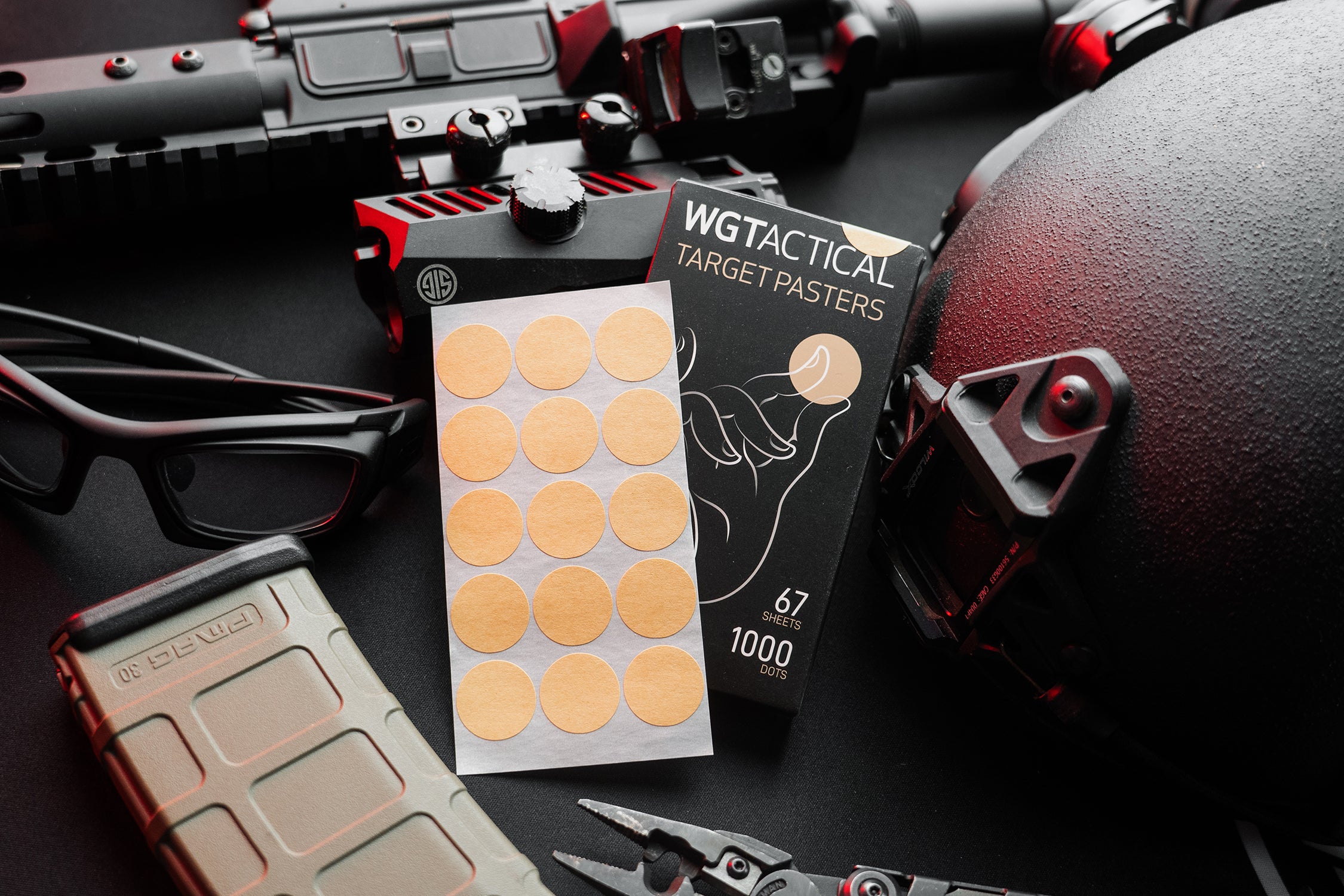 WGT Boxed Round Target Pasters